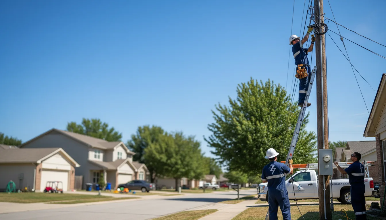 Residential electrician providing installation services in Petersburg, IL
